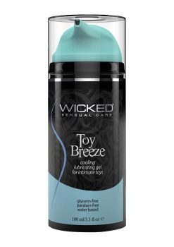 Wicked Toy Breeze Cooling Lubricating Gel  Water Based For Intimate Toys 3.3 Ounce