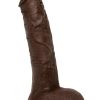 Signature Cocks Jason Luv Dildo 10in - Chocolate