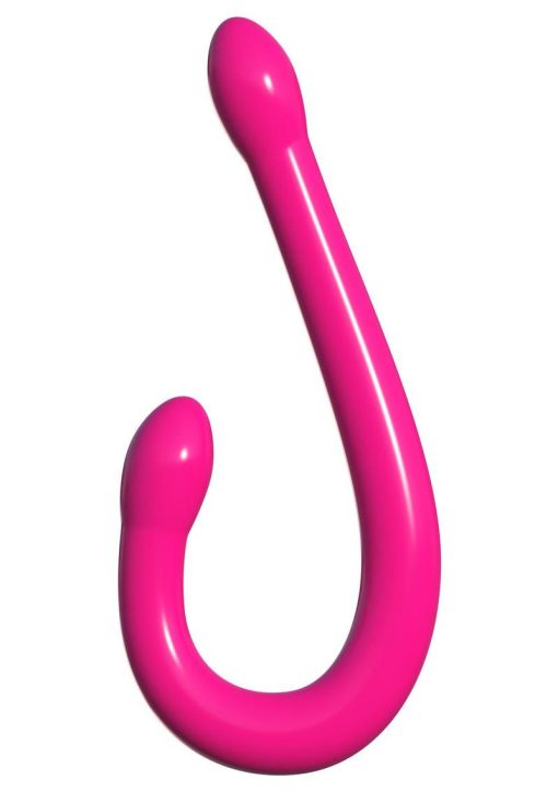 Double Whammy Pink Rubber Non Vibrating Duel Penetration - Image 3