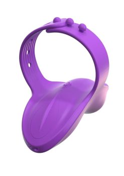 Fantasy For Her Finger Vibe Vibrating Massager Multi Function Waterproof Rechargeable Silicone Finger Vibrator - Purple