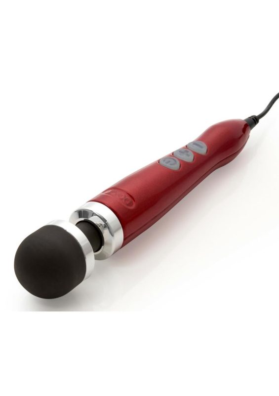 Doxy Die Cast 3 Wand Plug-In Vibrating Body Massager - Red