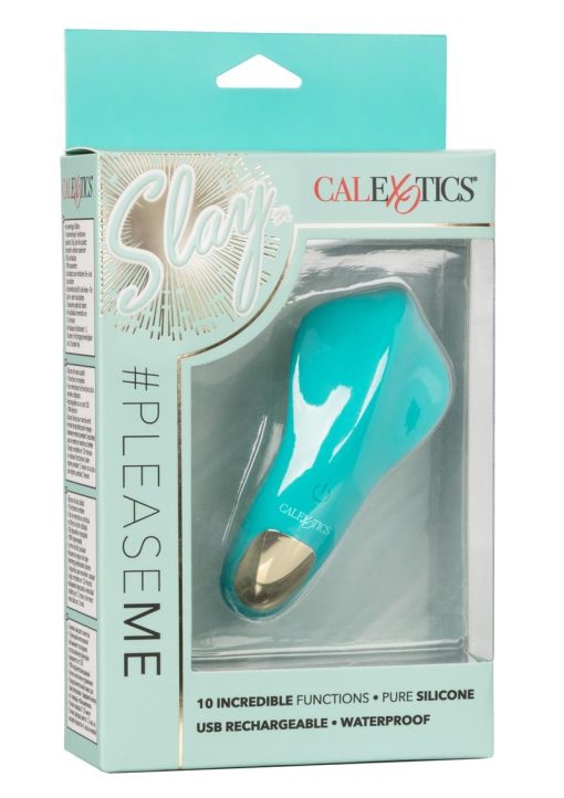 Slay Pleaser Massager Multispeed Silicone Green - Image 2
