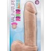 Au Naturel Dildo With Balls 9.5in - Vanilla - Image 2