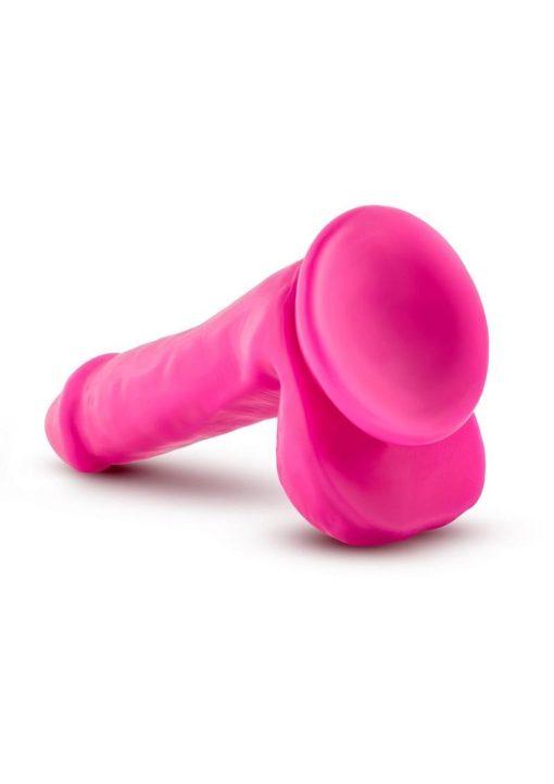 Au Naturel Bold Delight Dildo 6 inch Suction Cup Non Vibrating Pink - Image 4