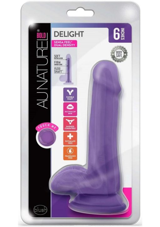 Au Naturel Bold Delight Dildo 6 inch Suction Cup Non Vibrating - Image 2