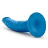 Neo Elite Dual Density Cock With Suction Cup Silicone Neon Blue 7.5 inch - Image 4