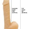 Addiction Bendable David Silicone Dual Dense Dildo Flesh 8 Inches - Image 4