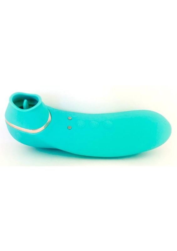 Nu Sensuelle Trinitii Triple Action Rechargeable Silicone Vibrator - Electric Blue