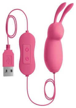 OMG! Bullets #Cute USB-Powered Silicone Vibrating Bullet - Pink