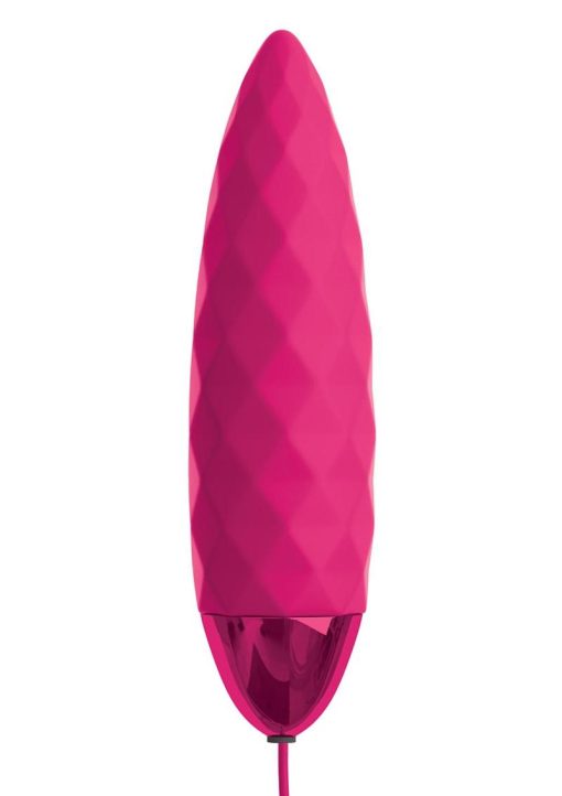 OMG Bullets Fun Vibrating Bullet Multi Function Rechargeable Silicone Pink - Image 3