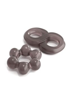 Classix Performance Cock Ring Set (2 piece kit) - Smoke