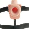 Fetish Fantasy Hollow Rechargeable Strap-On With Balls Flesh 11 Inches - Image 3