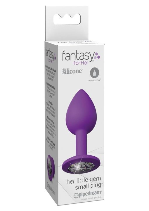 Fantasy For Her Her Little Gem Small Plug Anal Plug Silicone Waterproof Purple - Image 2