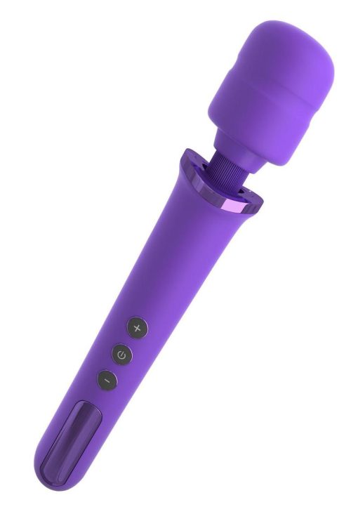 Fantasy For Her Rechargeable Power Wand Multispeed Silicone Purple - Image 3
