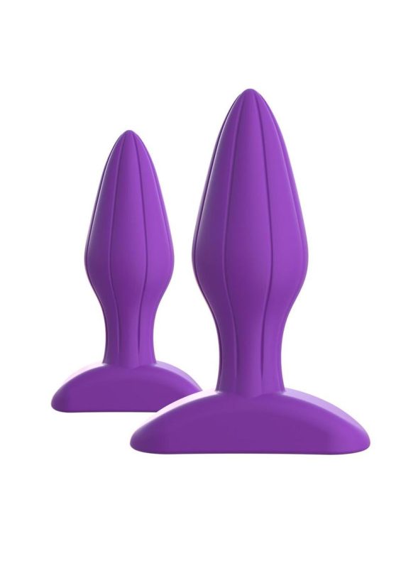 Fantasy For Her Designer Love Plug Set Anal Play Kit Silicone - Purple