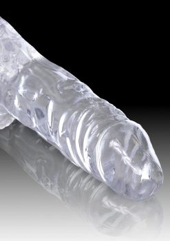 King Cock Clear Dildo with Balls 4in - Clear