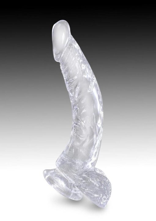 King Cock Clear 7.5 inch  With Balls Dildo Non Vibrating - Image 3