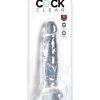 King Cock Clear 8 inch  With Balls Dildo Non Vibrating - Image 2