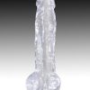 King Cock Clear Dildo with Balls 8in - Clear