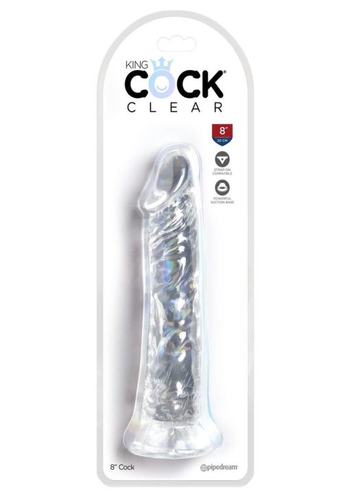 King Cock Clear 8 inch Dildo Non Vibrating - Image 2