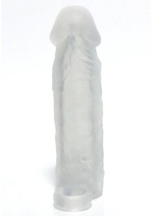 Boneyard Meaty 3X Stretch Silicone Penis Extender 6.5in - Clear - Image 3