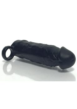 Boneyard Meaty 3X Stretch Silicone Penis Extender 6.5in - Black