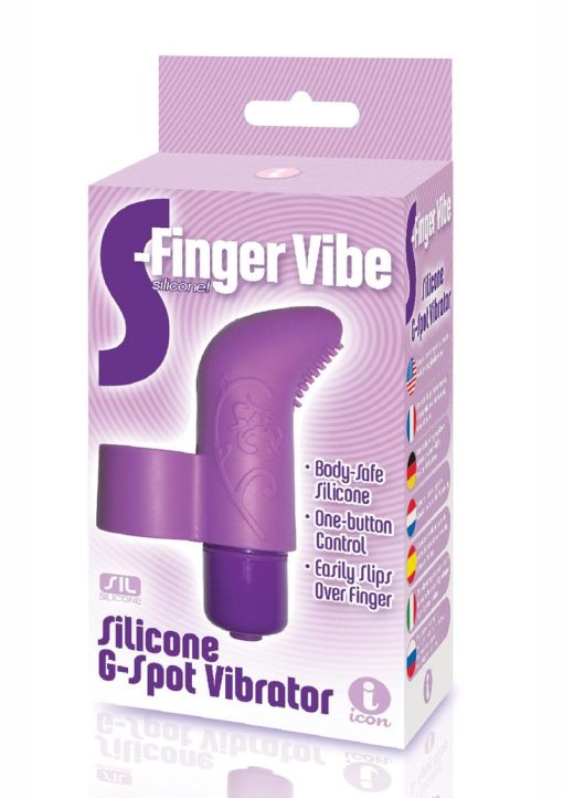 The 9's - S-Finger Silicone G-Spot Vibrator - Purple - Image 2