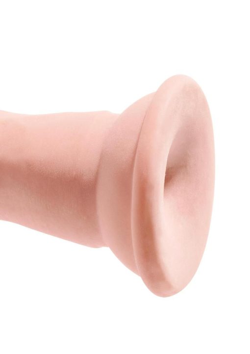 King Cock Plus Triple Density Dildo 7in - Vanilla - Image 3