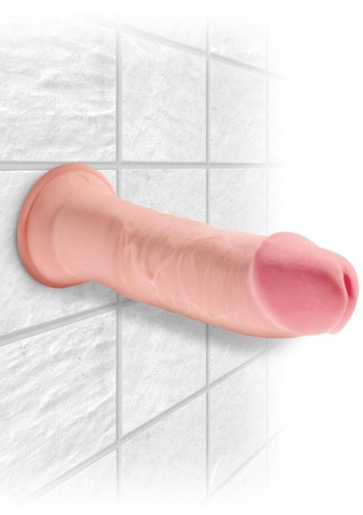 King Cock Plus Triple Density Dildo 9in - Vanilla - Image 3