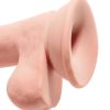 King Cock Plus Triple Density Dildo with Balls 6.5in - Vanilla