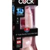 King Cock Plus Triple Density Dildo with Balls 9in - Vanilla - Image 2