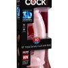 King Cock Plus Triple Density Dildo with Balls 10in - Vanilla - Image 2