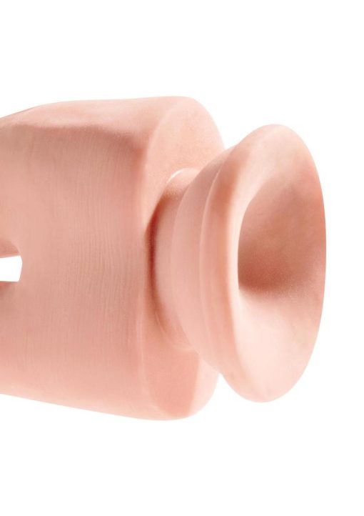 King Cock Plus Triple Density Double Penetrator Dildo 9.5in -Vanilla - Image 3