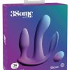 Threesome Total Ecstasy Silicone Rechargeable Vibrator With Remote Control -  Purple - Image 2