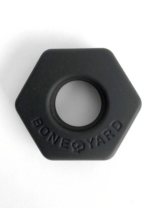Boneyard Bust A Nut 2X Stretch Silicone Cock Ring Ball Stretcher - Black - Image 3