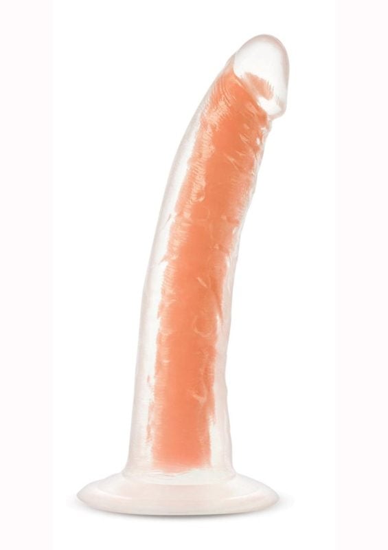 Neo Elite Glow in the Dark Dildo 7.5in - Orange