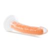 Neo Elite Glow in the Dark Dildo 7.5in - Orange - Image 3