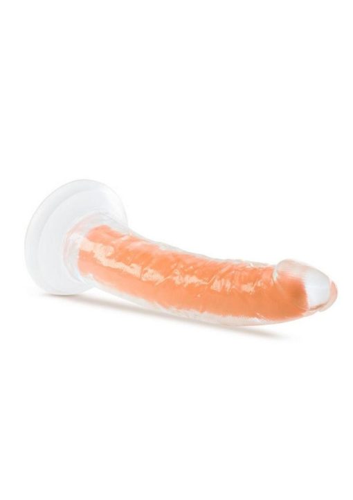 Neo Elite Glow in the Dark Dildo 7.5in - Orange - Image 3