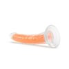 Neo Elite Glow in the Dark Dildo 7.5in - Orange - Image 4