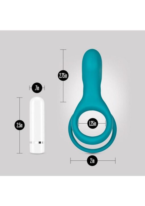 Noje C2 Rechargeable Silicone Cock Ring - Juniper - Image 4