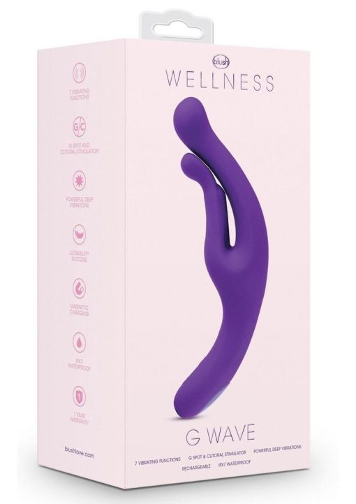 Wellness G Wave Rechargeable Silicone G-Spot Vibrator - Purple - Image 2