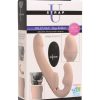Strap U Inflatable Rechargeable Silicone Ergo Fit Strapless Strap-On with Remote Control - Vanilla - Image 2