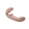 Strap U Inflatable Rechargeable Silicone Ergo Fit Strapless Strap-On with Remote Control - Vanilla
