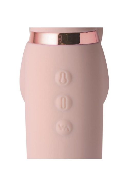 Strap U Inflatable Rechargeable Silicone Ergo Fit Strapless Strap-On with Remote Control - Vanilla - Image 3