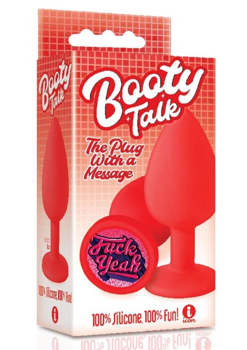 The 9's - Booty Calls Silicone Butt Plug Fuck Yeah - Red - Image 2