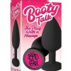 The 9's - Booty Calls Silicone Butt Plug Bad Girl - Black - Image 2