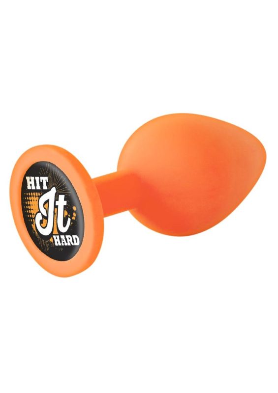 The 9`s - Booty Talk Silicone Butt Plug Hit It Hard - Orange