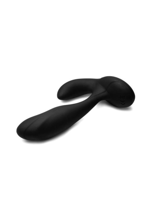 Alpha-Pro Bendable Prostate Stimulator with Stroking Bead and Remote Control - Black