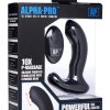 Alpha-Pro P-MASSAGE Prostate Stimulator with Stroking Bead - Black - Image 2
