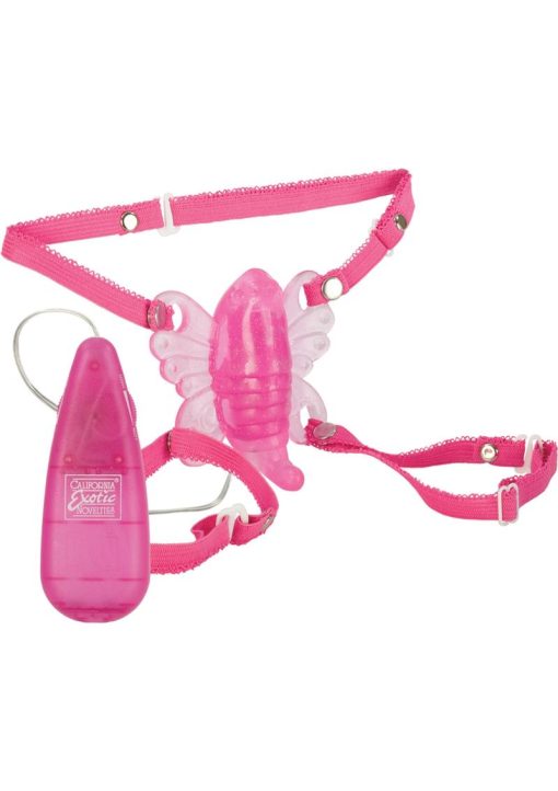 Venus Butterfly Original Strap-On with Wired Remote Control - Pink